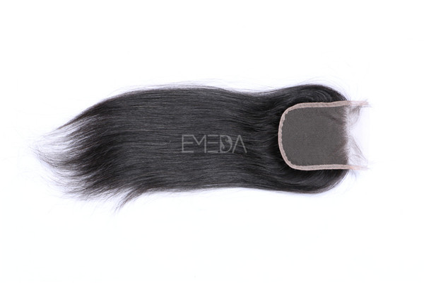 Virgin human hair lace closures with hair bundles  ZJ0095